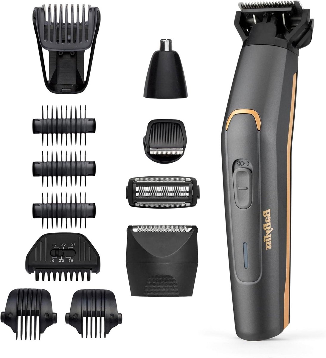Multitrimmer 12-in-1 - Grooming Kit - Persoonlijke Verzorging - Grafiet Roestvrij Staal - 60 Min Draadloos - Grafiet
