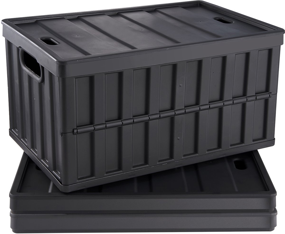 Mura Opbergbox - Opbergmand - Opbergdozen - Storage Box - Opbergbakken Met Deksel - Opvouwbaar - Set Van 3 - 65L Inhoud -