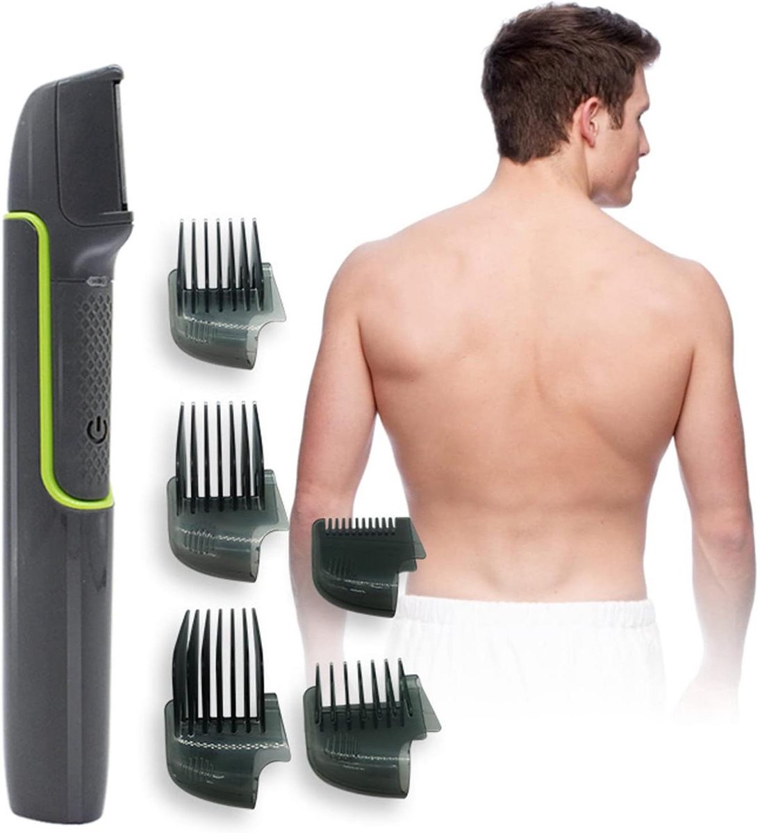 Elektrische Trimmer - Grooming Clipper - Persoonlijke Verzorging - Ronde Hoek Ontwerp - USB Oplaadbaar - Zwart