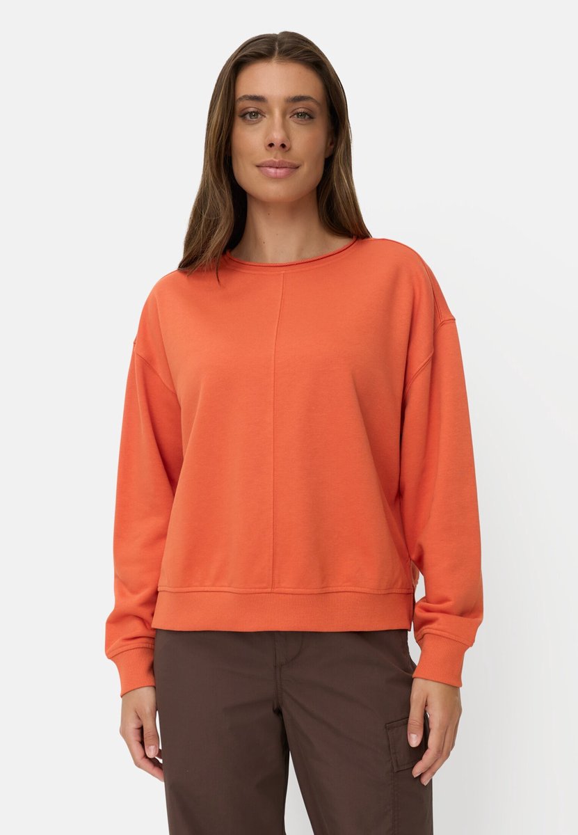 camel active Sweatshirt van katoenmix - Maat womenswear-4XL - Oranje