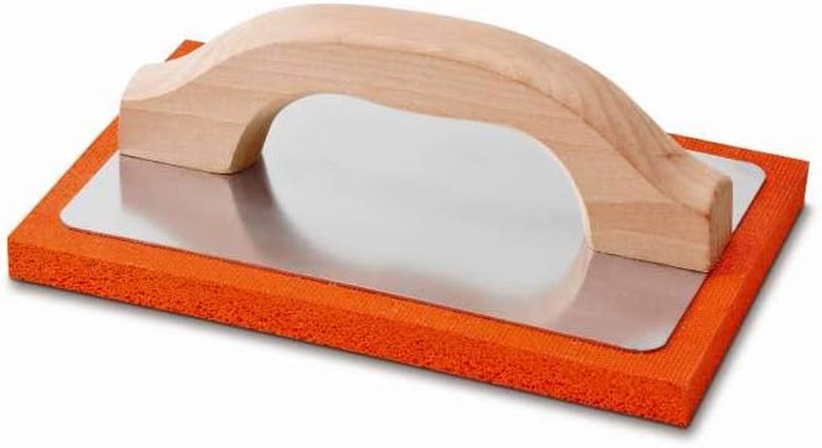 Raspplank Spons - Schuurbord - Muur Egaliseren - Houten Handvat - 14 x 21 cm - Natuurlijk