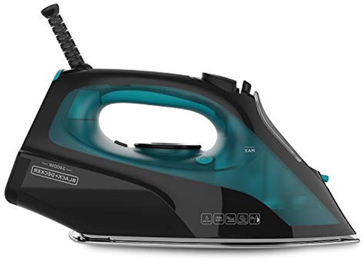 Stoomstrijkijzer - Kledingverzorging - Kreukels Verwijderen - Keramische Zool - 2400 Watt - Zwart