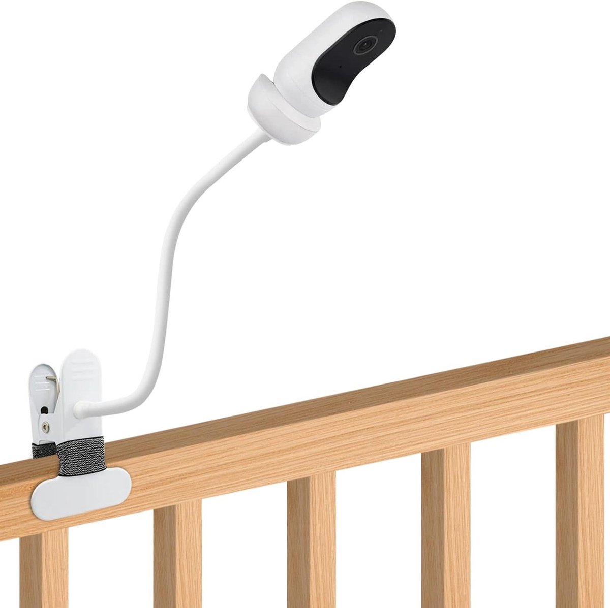 Babyfoonhouder Flexibel - Camera Klem - Babykamer Monitoren - Verstelbare Zwanenhals - 40 cm - Zwart
