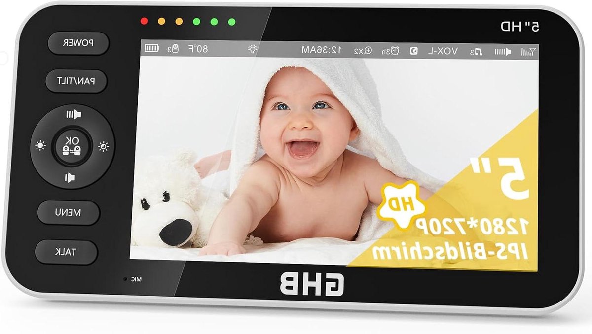 Babyfoon Scherm - Monitor Vervanging - Baby Bewaken - Specifiek Model - 5 Inch - Zwart