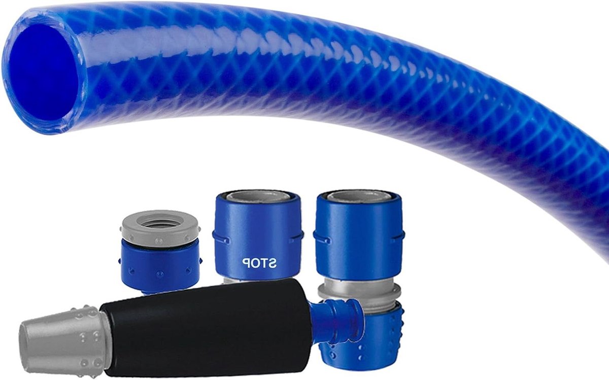 Tuinslang - Waterleiding - Regelmatig Gebruik - Voedselveilig PVC - 25 meter - Blauw