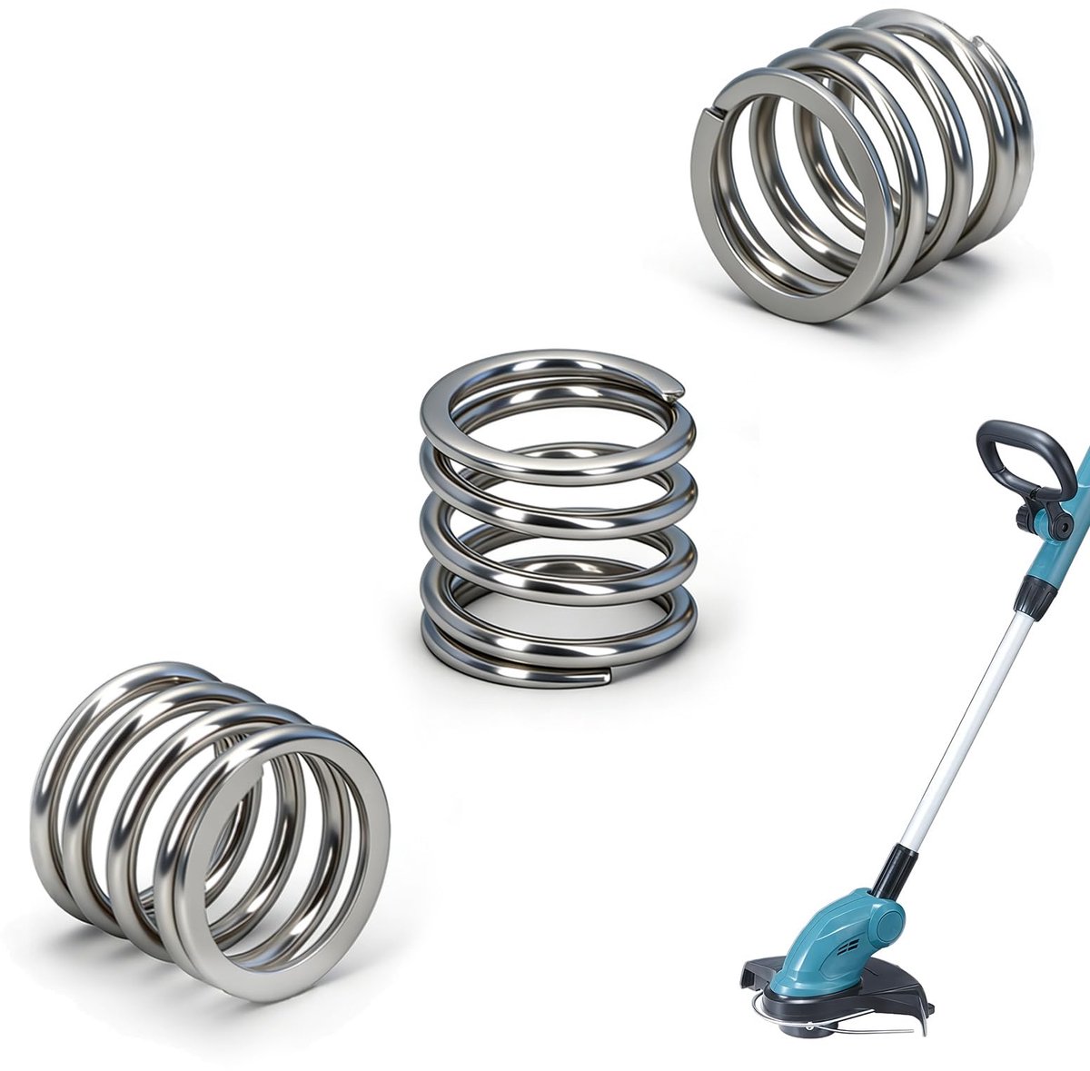 Drukveer voor Makita grastrimmer DUR181-3 stuks reserveveren grastrimmer voor spoel, drukveren geschikt voor DUR181 DUR140 DUR141 DUR181Z DUR180Z DUR141Z, reserveveren voor Makita accessoires 231352-0