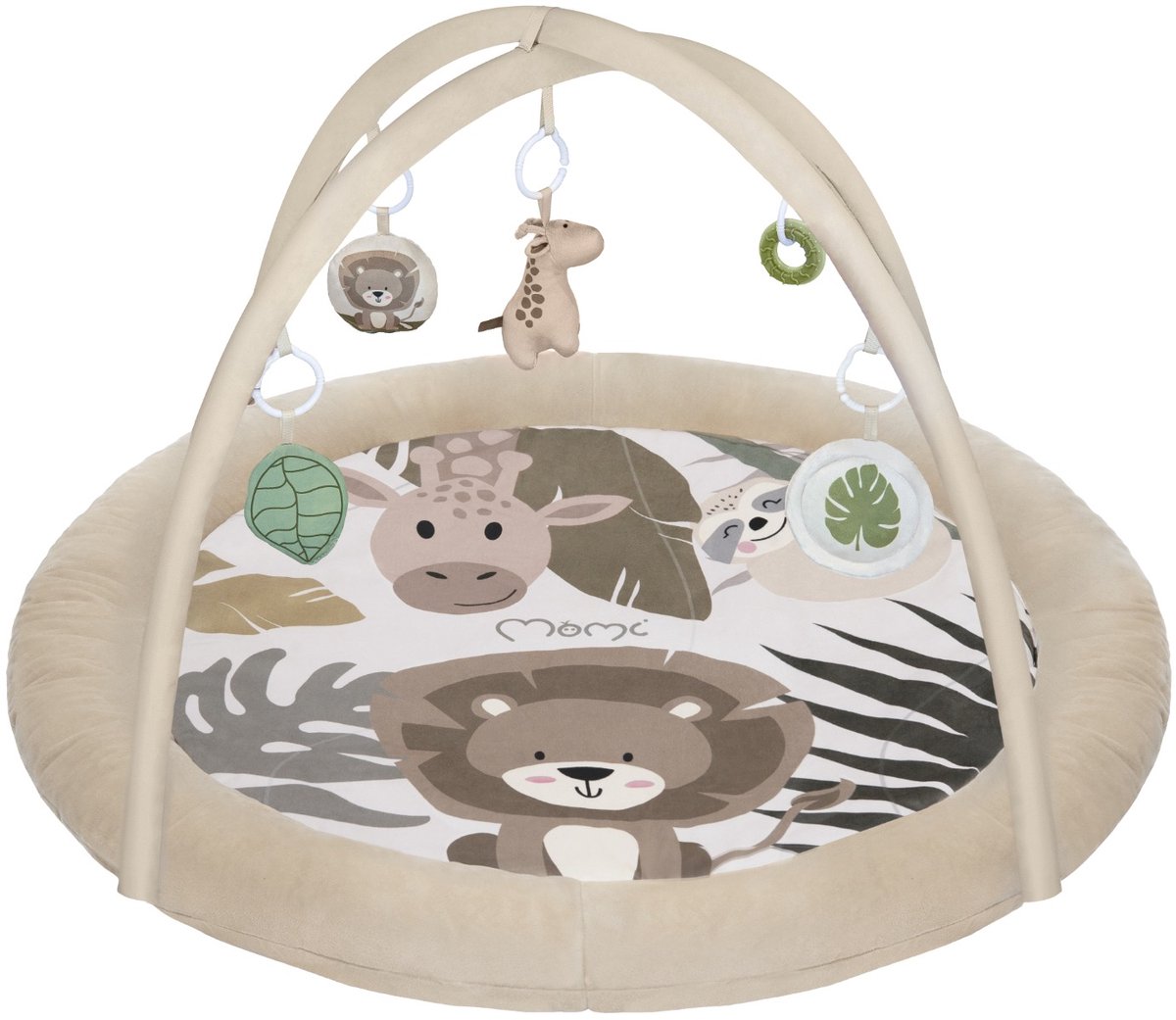 Momi Luani Beige 93 x 93 cm Rond Speelkleed