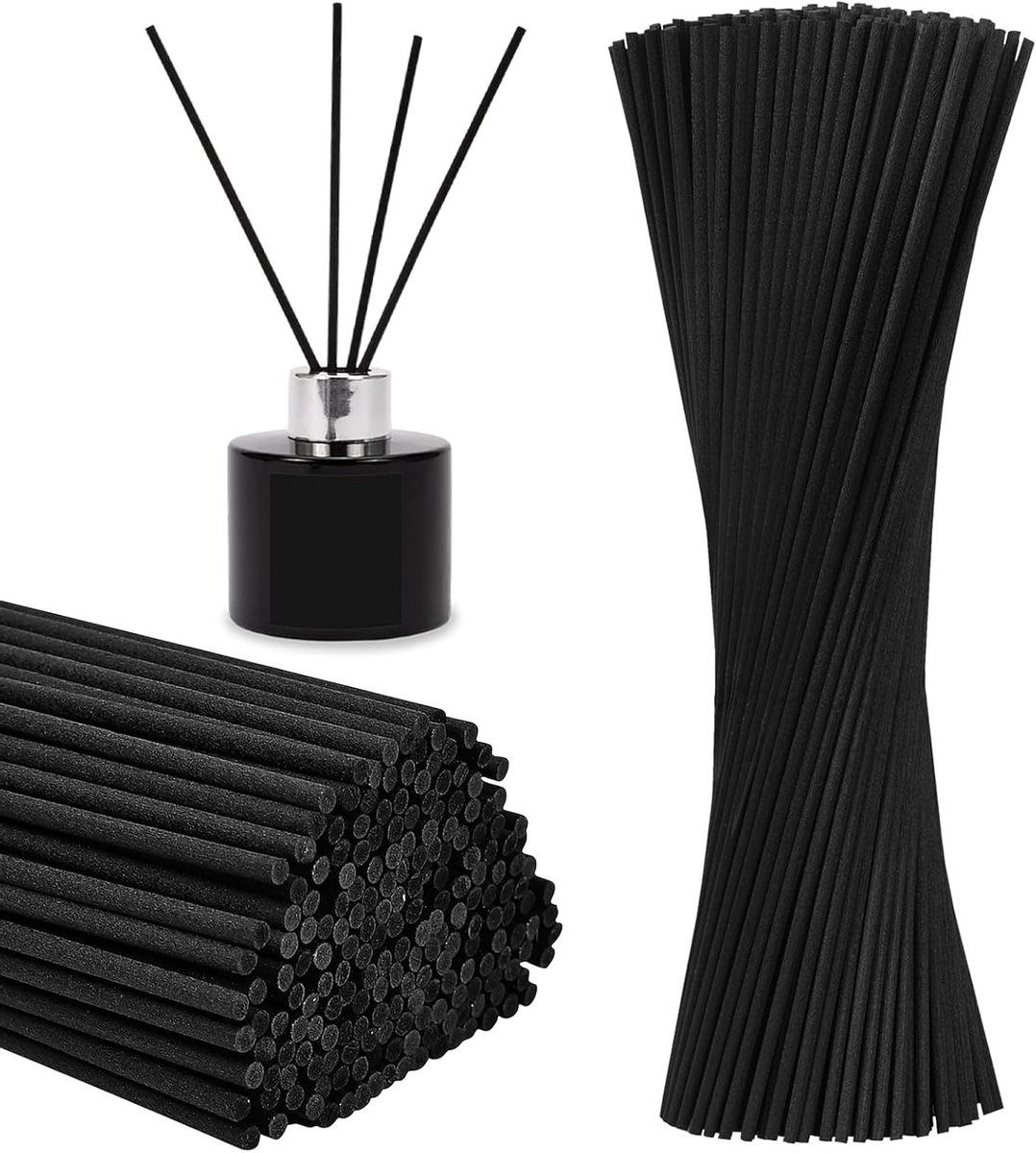 100 Geur Sticks voor Essentiële Olie Diffuser, Rietstokken voor Luchtverfrisser, 30 x 0.6 cm, Ideaal voor Thuis, Kantoor en Wellness Ruimtes