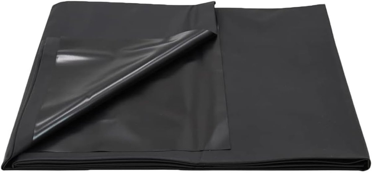 SnelShoppen - Black Waterproof Mattress Protector 1.3x2.2m - PVC Dikke Bedbescherming voor Twee Personen - Ideaal voor Camping, Feest en Thuisgebruik