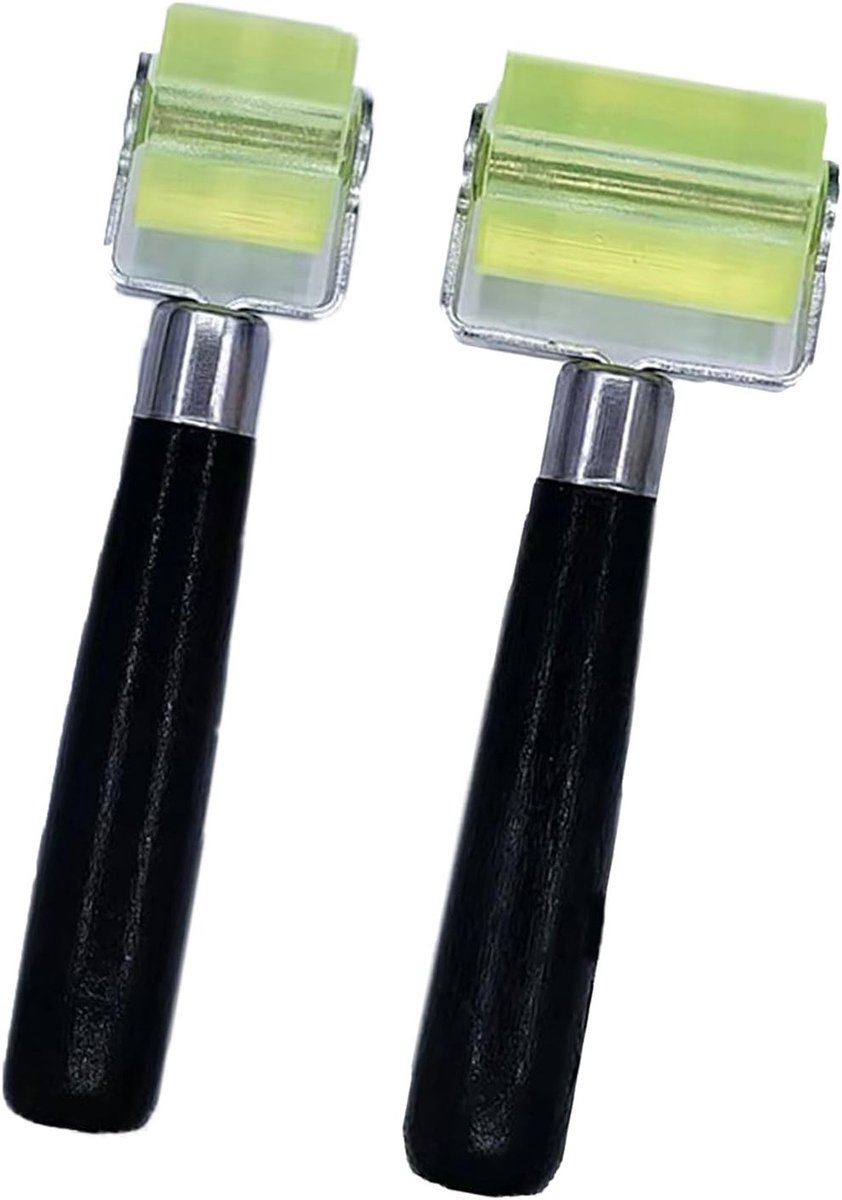 Set van 2 drukrollers voor randafwerking - 30 mm en 50 mm silicone rollers voor behang en bitumen, handgereedschap voor precisiewerk