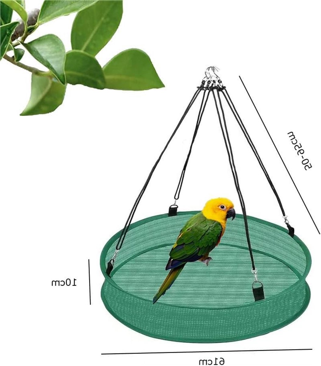 Vogelvoederopvangbakken set van 2, diameter 61 cm, ideaal voor vogelhuisjes, vogelvoer en tuinaccessoires