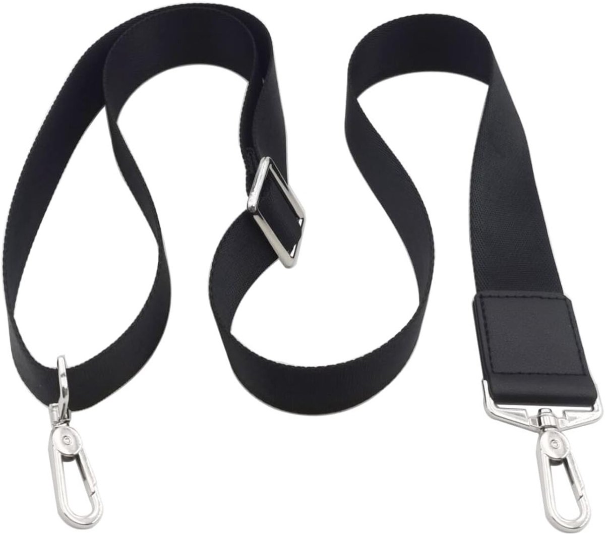 Verstelbare Schouderband voor Tassen, Duurzaam en Ventileerbaar met Metalen Haak, Perfect voor DIY Projecten en Unisex Gebruik