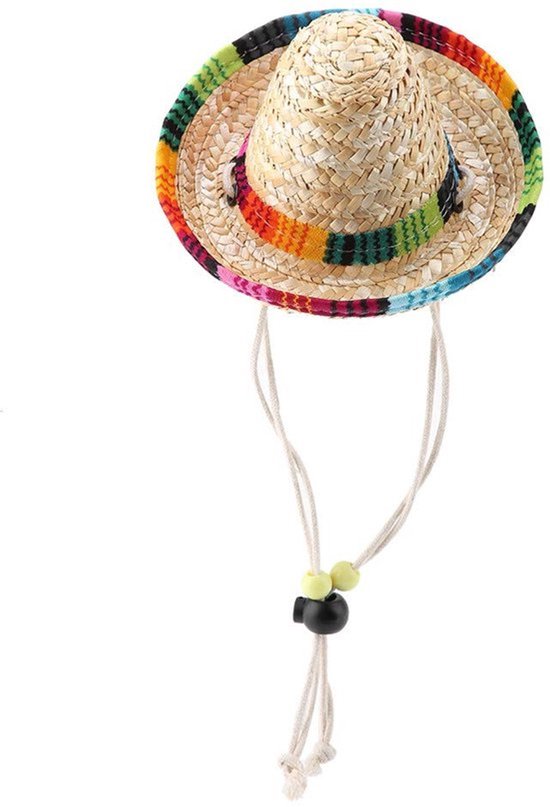 Sombrero Verstelbaar - Mexicaanse Hoed - Feesthoed - Feestdecoratie - Kostuumhoed - Katoenen Touw