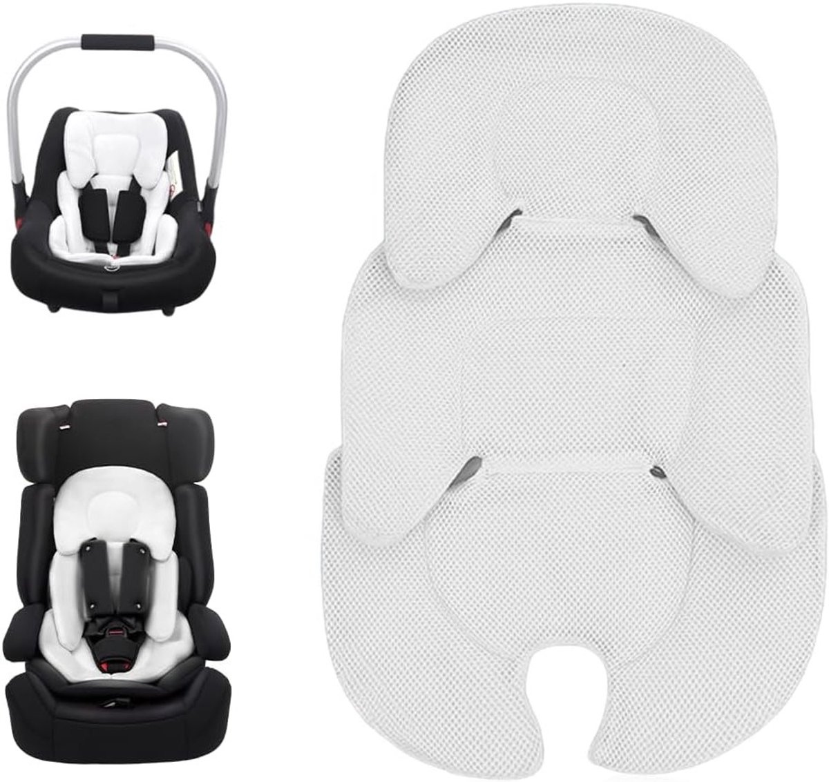Verkleiner voor kinderwagen en autostoel, ademend en comfortabel, ideaal voor baby's, 32 x 20 cm