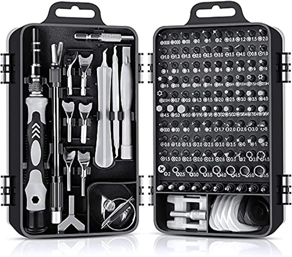 Multifunctionele schroevendraaier set 138 in 1, Professionele precisie schroevendraaiers voor horloge, bril, smartphone, pc, laptop, tablet en elektronica