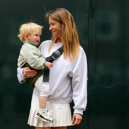 Wildride® Kinderdrager Legergroen - 100% Katoen - Lichtgewicht & Draagbaar - Heupdrager Voor Kinderen van 9 Maanden tot 4 Jaar - Draagzak voor Baby en Peuter - Baby Carrier - Tot 20 kg — afbeelding 3