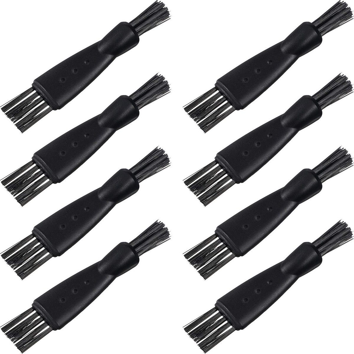 Dailygoods - 8 Stuks Dubbelzijdige Razor Trimmer Schoonmaakborstel Set