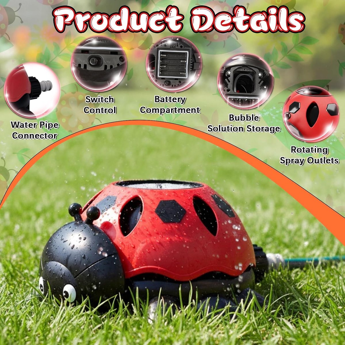 SnelShoppen - Watersproeispeelgoed Sprinkler voor Kinderen - Tuin Speelgoed - Waterpret voor Feesten en Zomerdagen - Kleurrijke Spetterende Waterervar