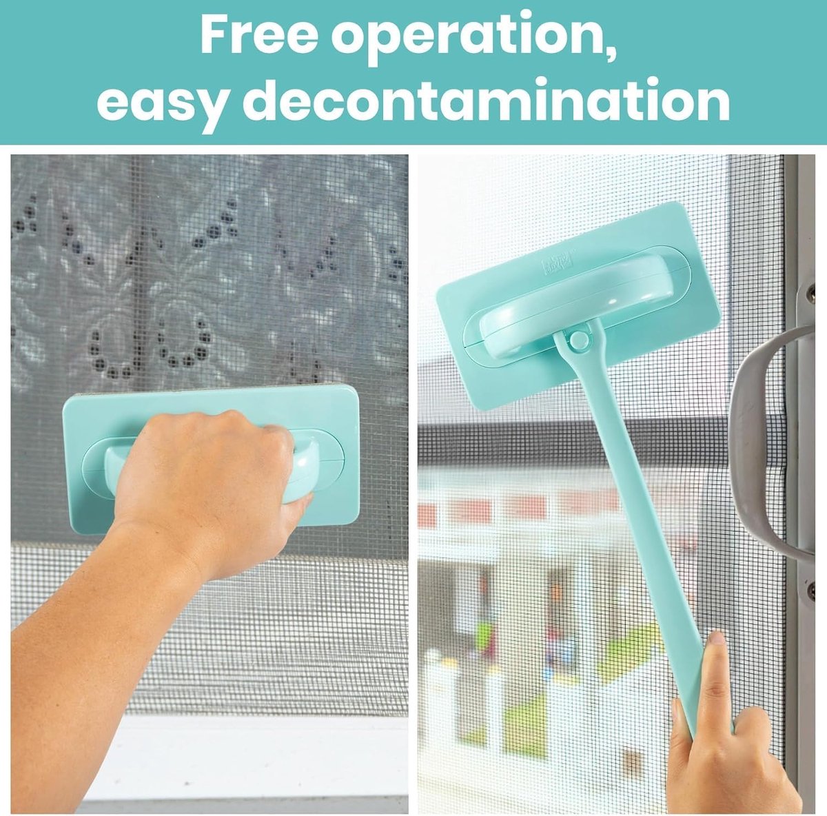 SnelShoppen - Professionele Window Grooves Cleaning Brush Set - 3 Interchangeable Groove Brushes - 6 Reusable Microfibre Cloths - Glazen Reinigingshul