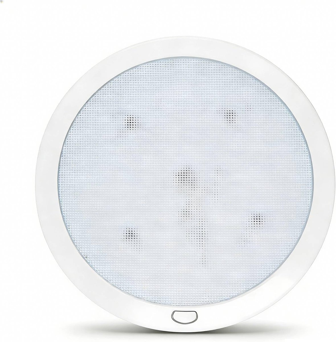 SnelShoppen - D-lite LED Plafond Lamp Rond ⌀22CM, Ultra Flat 1CM Dimmable met Blauw Nachtlicht, 4000K Neutraal Wit, IP44, Binnenverlichting voor Carav