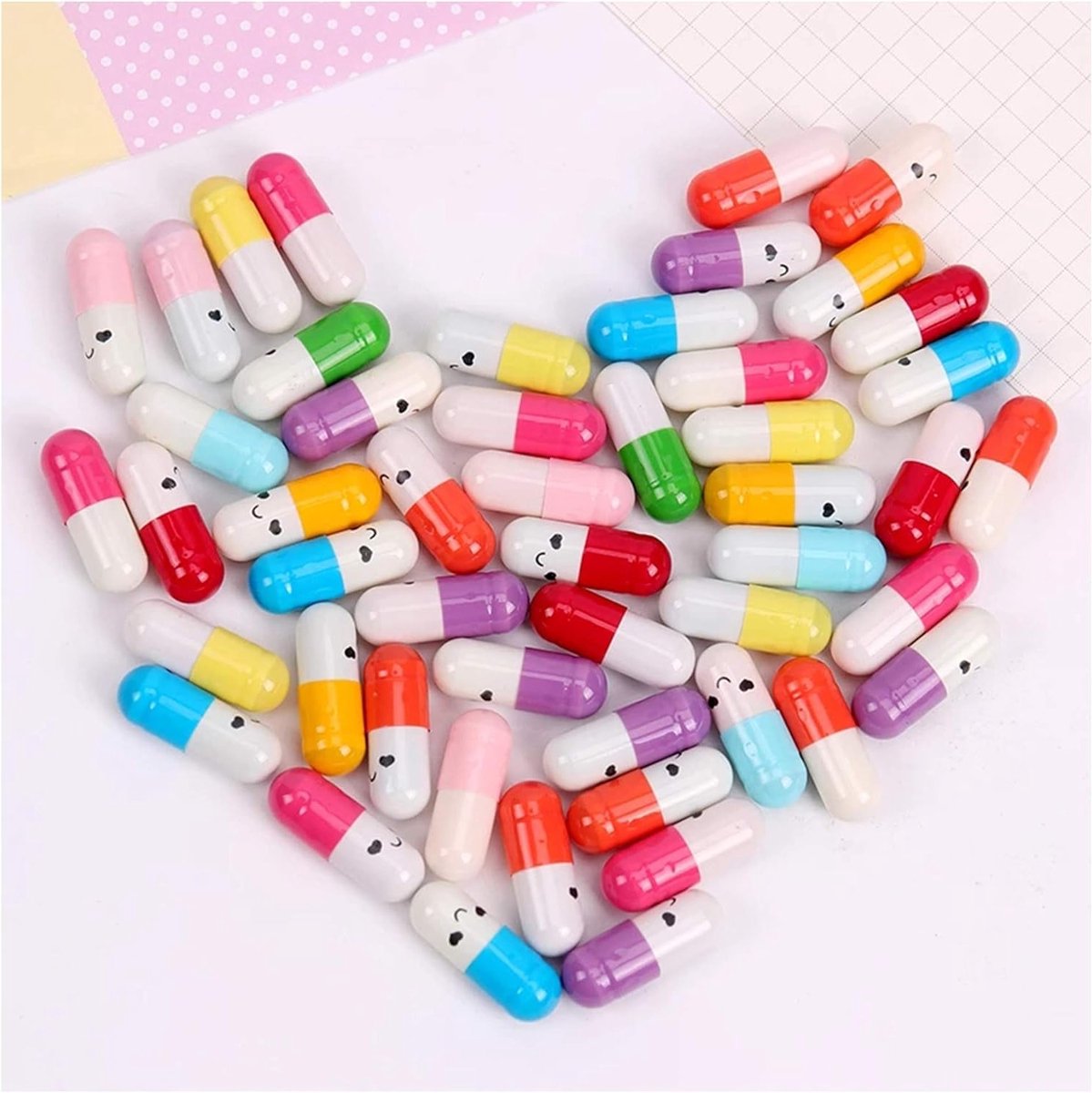 200 Stuks Berichten Capsules in Diverse Kleuren voor Vriendschap en Creatieve Projecten