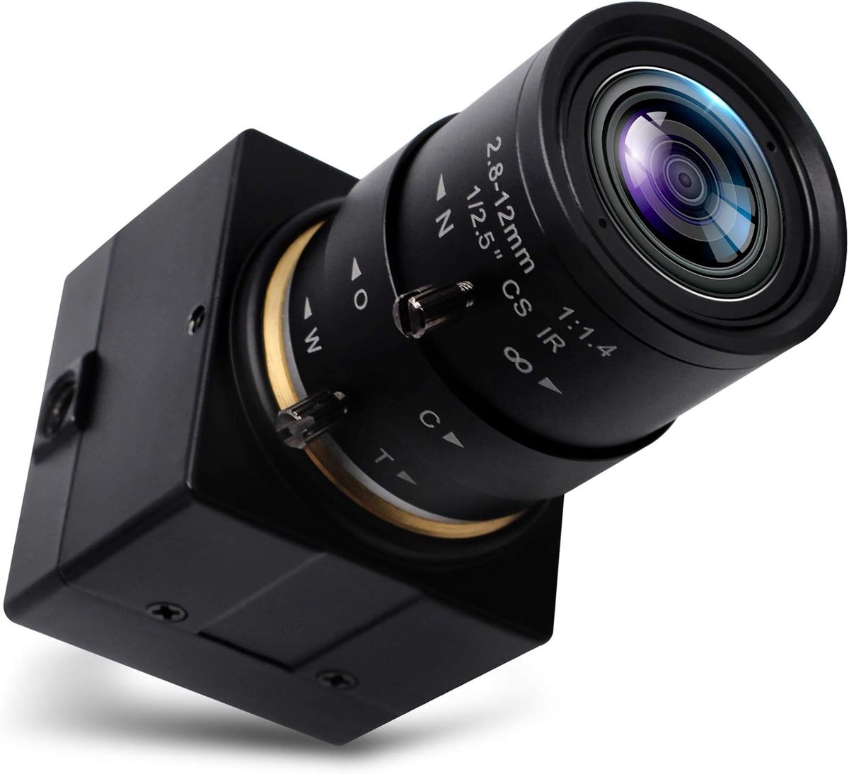 SnelShoppen - 2.0 Megapixel USB Camera 1080p Full HD Varifocal 2.8-12mm, Plug & Play, IR Cut, Industrieel, Waterproof, Zelfklevend, Voor Beveiliging e