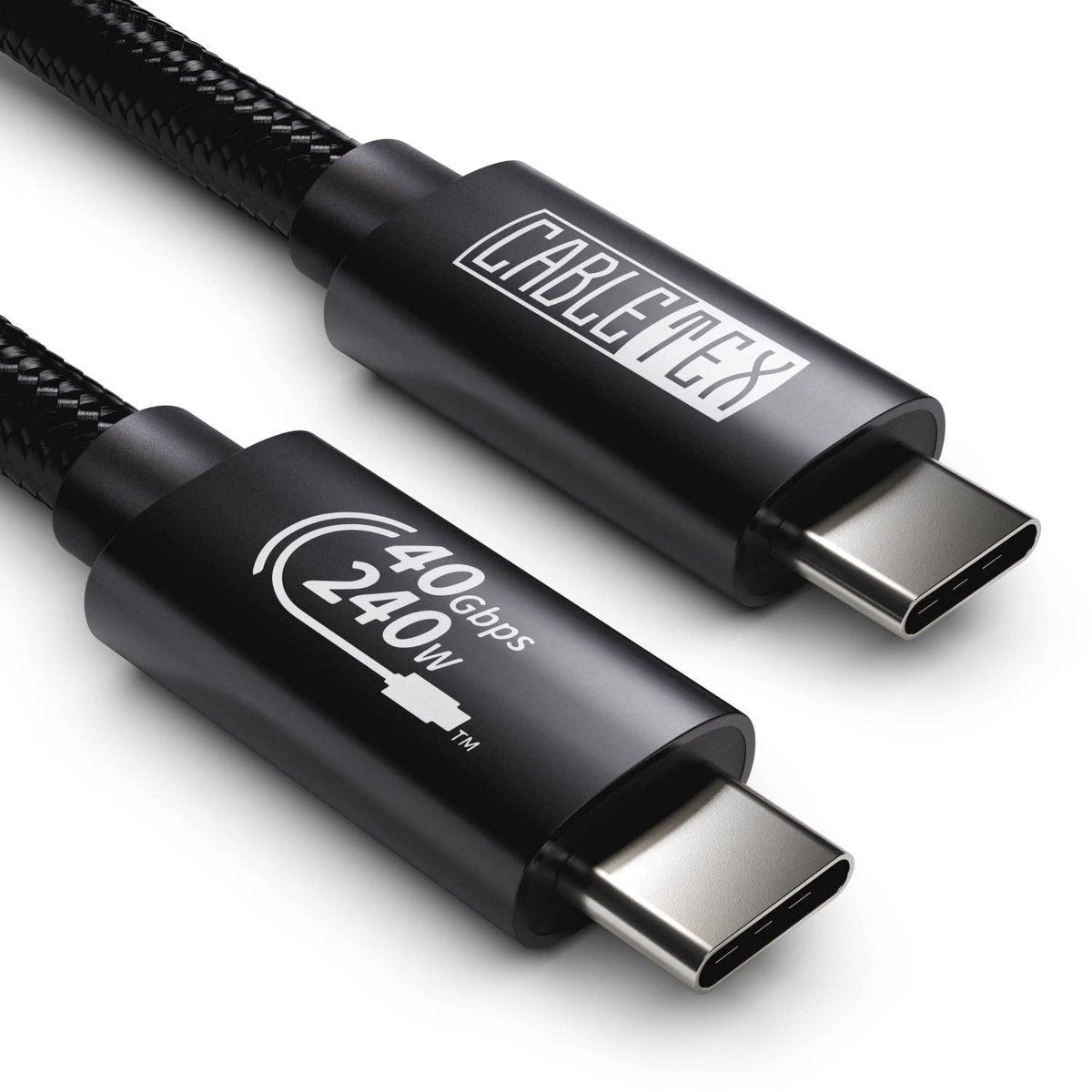 SnelShoppen - USB 4 Kabel 50cm - 8K HD Display, 40Gbps Dataoverdracht, 240W USB-C Opladen, Type-C naar Type-C Kabel voor Laptops, MacBook Pro, Monitor