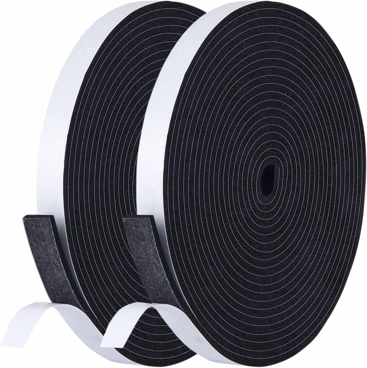 SnelShoppen - Zelfklevende Sealing Tape voor Deuren en Ramen, 12 mm x 3 mm x 12 m, Foam Tape, Rubber Seal, Geluiddempende, Waterdichte, Stofdichte Iso