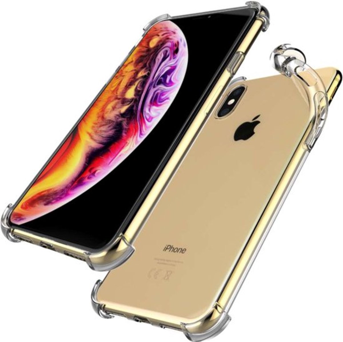 ebestStar - Hoes geschikt voor iPhone XS Max Apple, Silicone Slim Cover Case, Versterkte Hoeken en Randen hoesje, Transparant