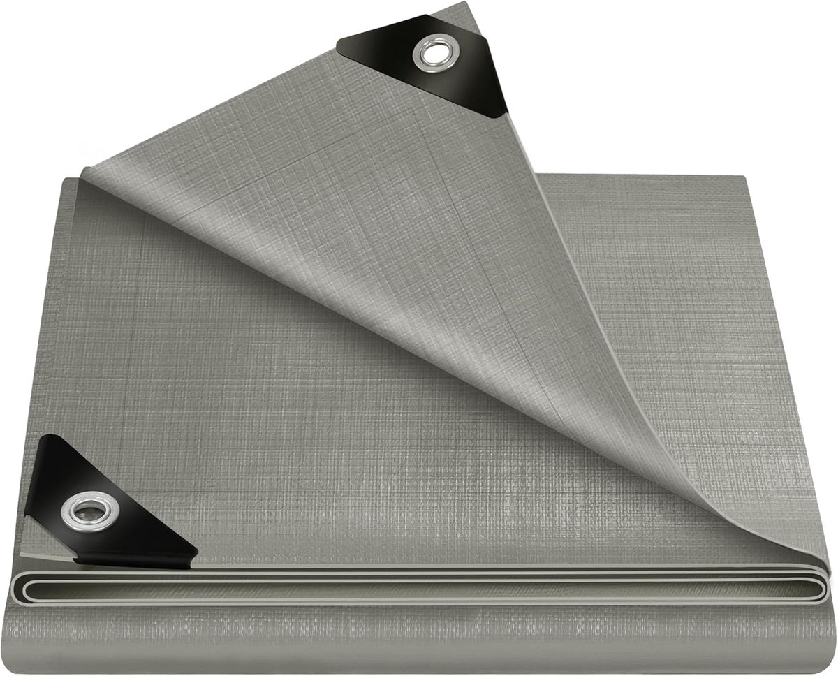 SnelShoppen - Waterdichte Tarpaulin 1.5 x 6 m, 180 g/m² PE, UV-bestendig en Scheurbestendig, Beschermzeil voor Tuin, Boot, en Meubels, Voor Buiten en