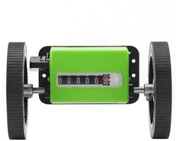 SnelShoppen - Roller Counter Meter 6 Digit Mechanische Lengte Meter voor Textile Print en Faux Leer - Nauwkeurige Metingen tot 99999.9 Meters