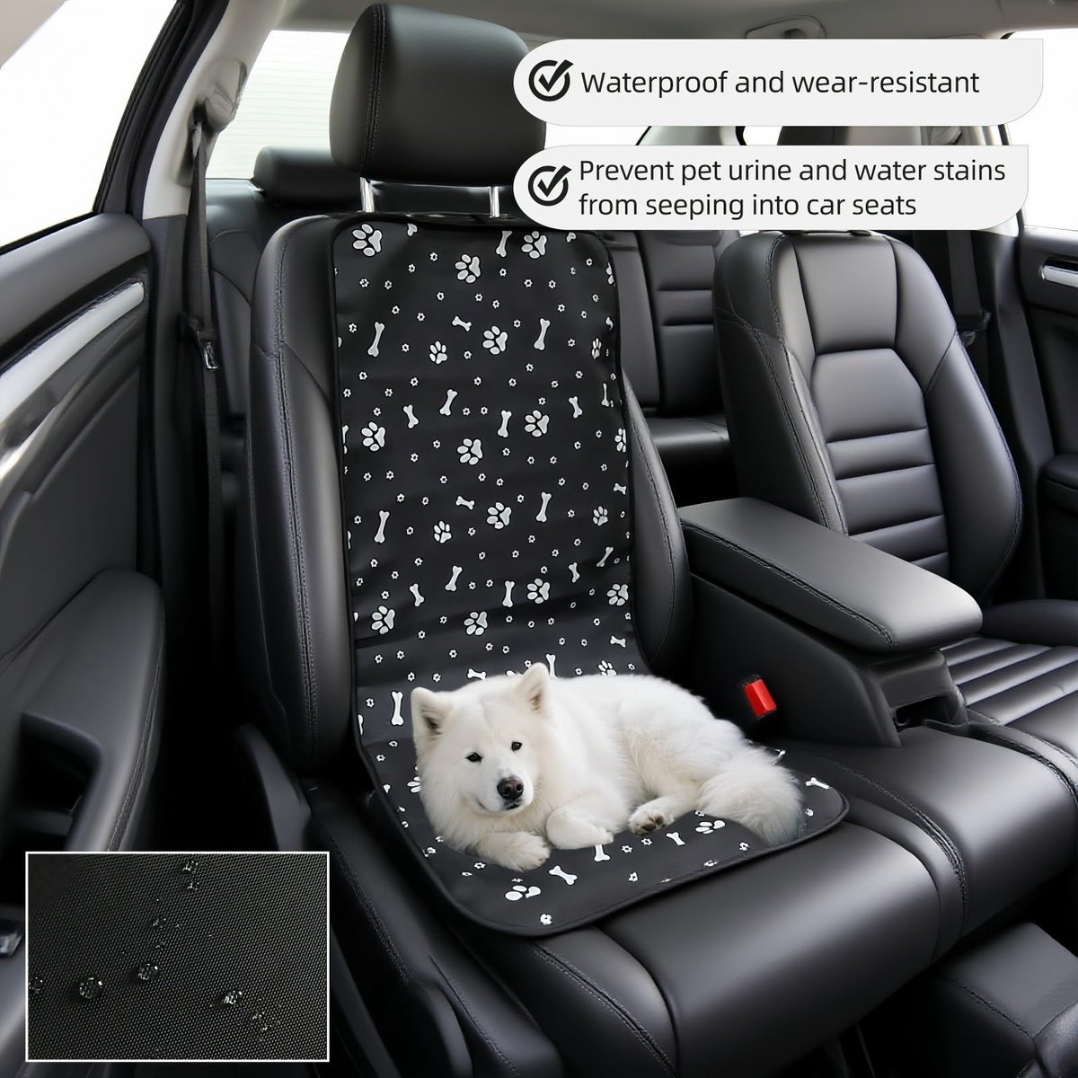 Waterdichte Honden Autostoel Beschermer - Auto Stoelhoes voor Honden en Katten - Antislip Oxford Stof - Beschermt Tegen Haren Vuil en Vocht - Reismat voor Auto Voorstoel en Achterbank