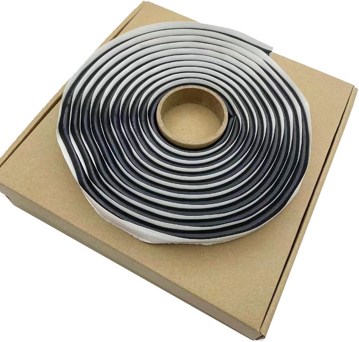 SnelShoppen - Butyl Tape Sealing Agent voor Motorhome, Ronde Butyl Rubber Sealing Tape 9.5mm x 4m, Zwart, Voor Hoofdlampen, Waterdicht en Milieuvriend