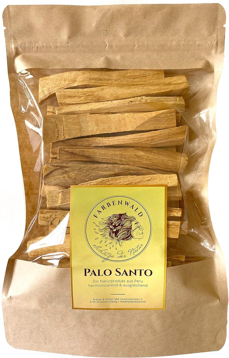 SnelShoppen - Palo Santo Rookhout - Dunne Houten Blokken uit Peru, 200g, Bursera graveolens, Natuurlijke Incense voor Wellness en Ontspanning