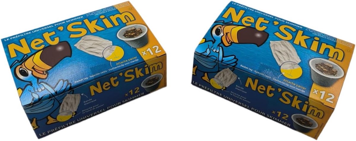 SnelShoppen - Disposable Skimmer Filter voor Zwembad en Spa - 36 Stuks - Hygiënisch Voorfilter - Eenvoudig in Gebruik - Universeel Voor Skimmer Mand