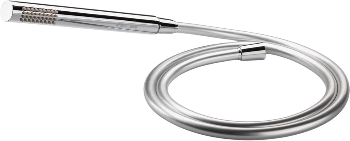 SnelShoppen - 25S1 Handdouche met Flexibele PVC Douche Slang 150cm | Chroom Geplateerd Douchekop voor Laag Waterdruk, Universele Maat, Anti-Lime