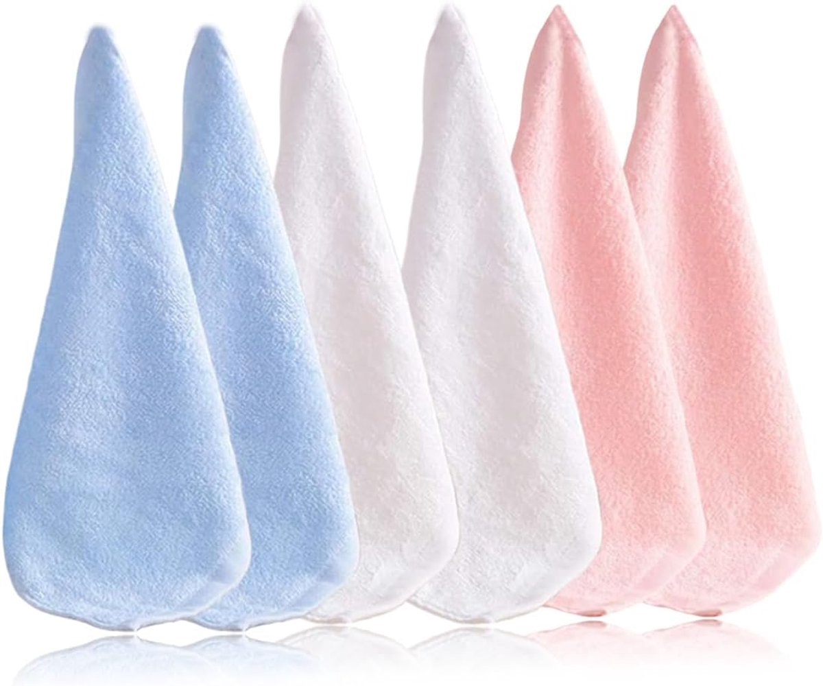 SnelShoppen - 6 x Baby Badhanddoeken, Klein Vierkant, Super Zacht Absorberend Towel voor Baby's, 25 x 25 cm, Ideaal voor Nieuwe Ouders