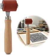 Siliconen Drukroller voor Lijm en Lastechnieken, Hoge Temperatuur Weerstand, 40mm Diameter, Ideaal voor PVC en TPO Toepassingen, Rood
