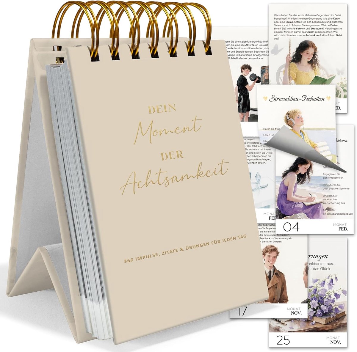 SnelShoppen - BIROYAL Tear Calendar - Khaki - Dagelijkse Planner - Decoratieve Wandkalender - Perfect voor Thuis, Kantoor en als Cadeau - 2023