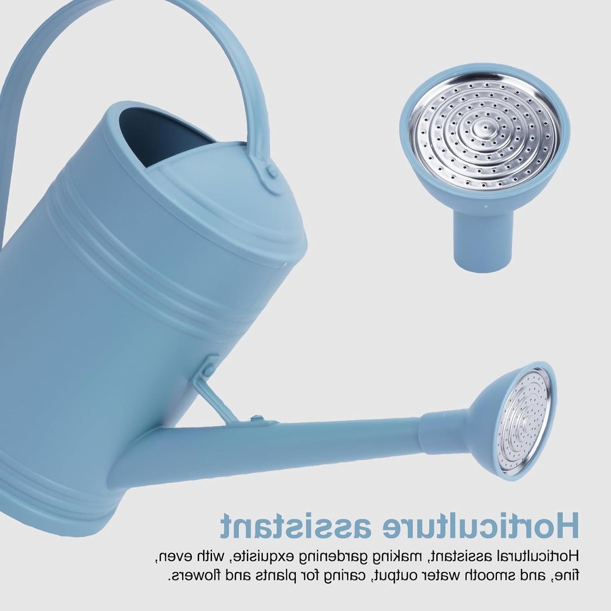 Duurzame Gieter voor Binnenplanten, 1.8L Waterkan met Spuitkop voor Tuin en Bloemen, Ideaal voor Natte Behandeling en Verzorging van Planten