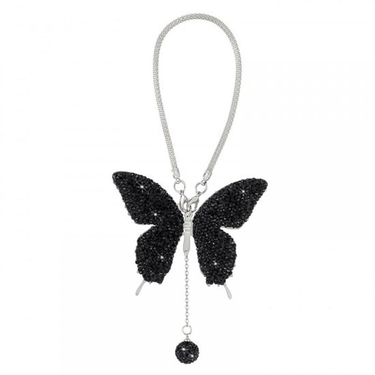 Spiegelhanger Vlinder - Auto Accessoires Decoratie - Strass Ornament - Achteruitkijkspiegel Hanger - Cadeau voor Vrienden - Hoogwaardige Kwaliteit - Autoaccessoire