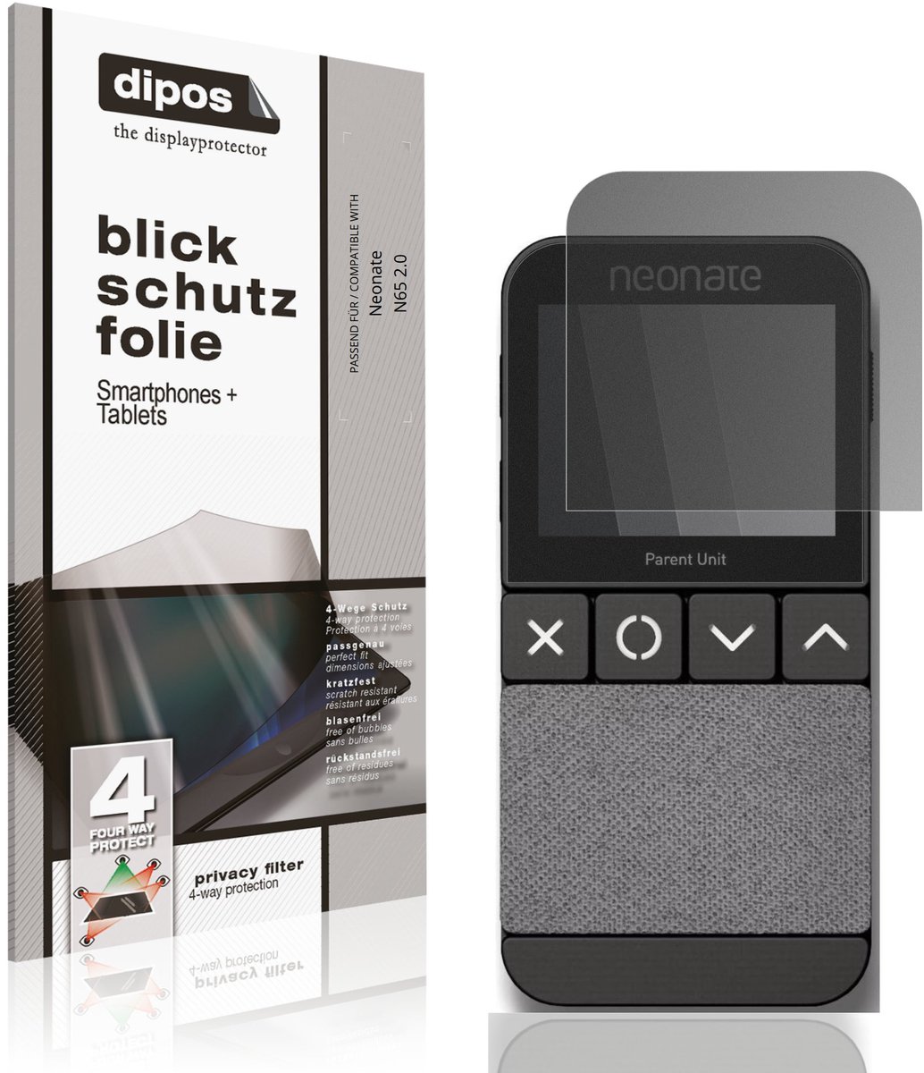dipos – Matte Privacy Screenprotector geschikt voor Neonate N65 2.0 | Anti-Spy Beschermfolie
