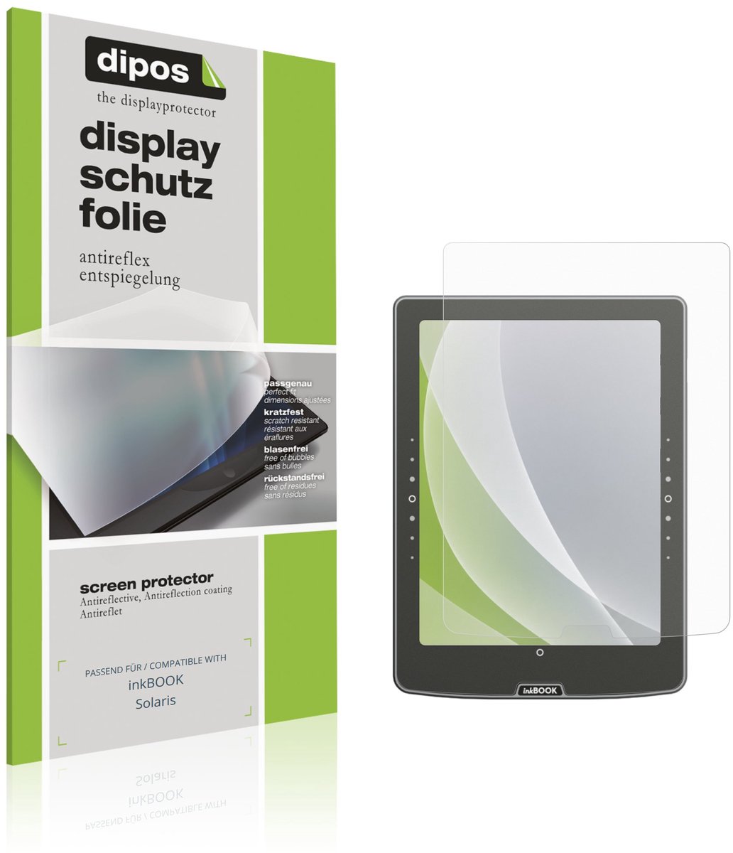 dipos – 2x Matte Beschermfolie geschikt voor inkBOOK Solaris | Krasbestendige & antireflecterende Screenprotector Ultra-Thin
