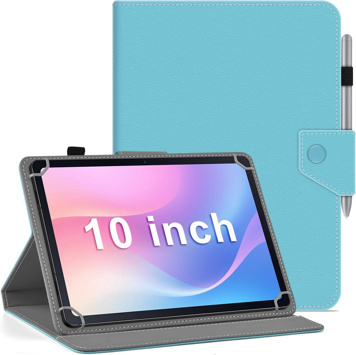 SnelShoppen - Universele Tablet Hoes 10 Inch - Beschermhoes voor Tablets 9,6-10,6 Inch - Duurzaam, Lichtgewicht, Bescherming tegen Stoten en Krassen,