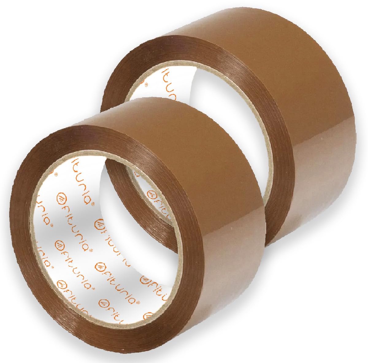SnelShoppen - Bruine Packing Tape voor Verhuizen en Verzenden - Sterke Adhesieve Tape 38mm x 66m - Perfect voor Verpakkingen en Dozen - 2 Rollen