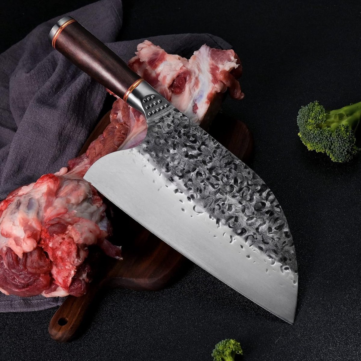 SnelShoppen - Chinese Chef's Knife Butcher Knife Boning Knife Santoku Knife Keukenmes Chopper Mes 29 cm 16.5 cm Snijmes Groente Fruit Mes