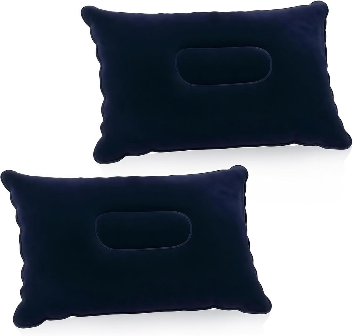 SnelShoppen - 2 Pack Opblaasbare Kussen Campingkussen - Ergonomisch Zitkussen - Waterdicht Air Cushion voor Strand, Kamperen, Outdoor Activiteiten