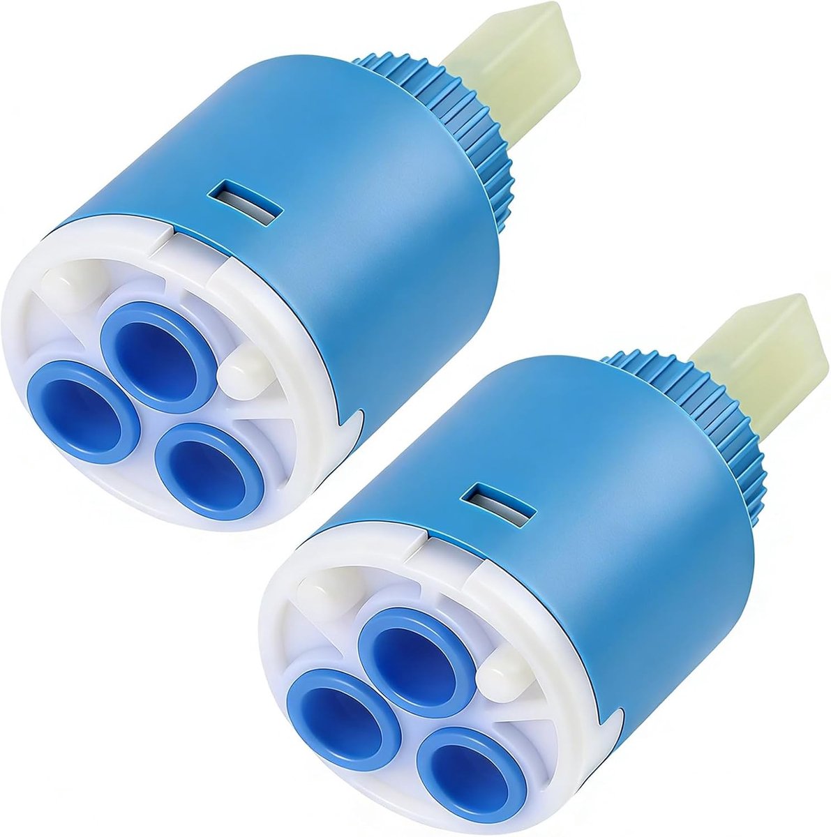 SnelShoppen - 2PCS Keramische Cartridge 35mm, Vervangingscartouche voor Keuken- en Wastafelkranen met Precisiefilter voor Vloeistofwatercontrole