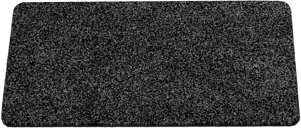 ANRO Deurmat Zwart 80x40cm – Schoonloopmat Antislip Wasbaar Voordeur Hal Binnen & Buiten Op Maat