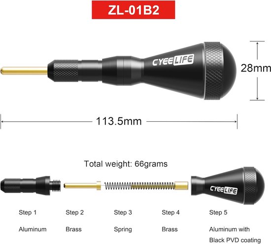 SnelShoppen - Dart Points Remover, Soft Tip Remover, Dart Accessoires van Aluminium, Duurzaam en Corrosiebestendig, Ideaal voor Elektronische Dartbord van Snelshoppen — afbeelding 3